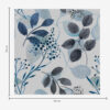 Wall Murals Autumn leaves in watercolor style in blue tones a00048v2