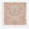 Wall Murals Baroque ornament with flowers on pink background a00160