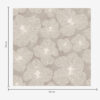 Wall Murals Big flowers on beige background a00067