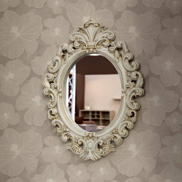 Wall Murals Big flowers on beige background a00067 Wall Murals Big flowers on beige background a00067