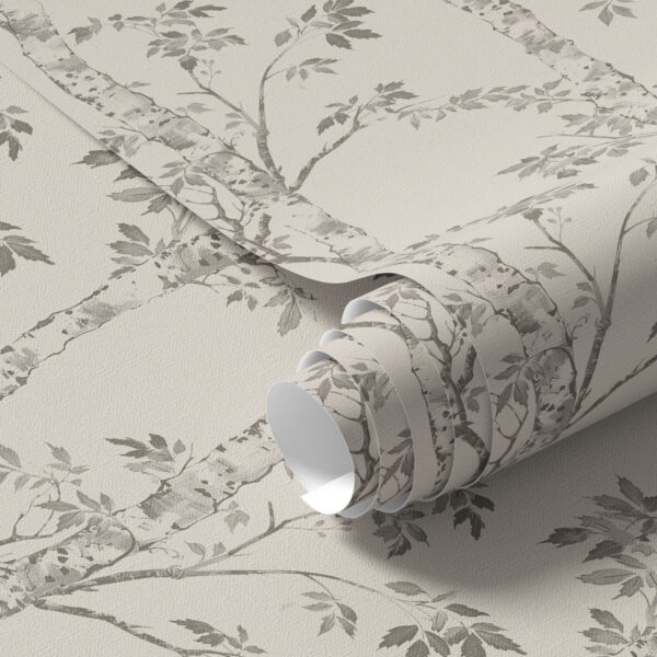 Wall Murals Birch branches with leaves on a light background a00257 Wall Murals Birch branches with leaves on a light background a00257