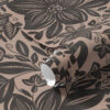 Wall Murals Black and pink ethnic floral pattern and pink ethnic floral pattern a00351