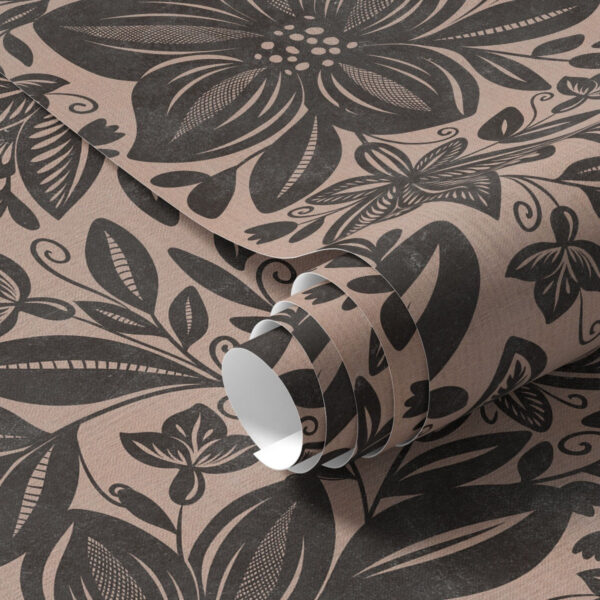 Wall Murals Black and pink ethnic floral pattern and pink ethnic floral pattern a00351 Wall Murals Black and pink ethnic floral pattern and pink ethnic floral pattern a00351
