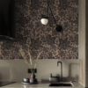 Wall Murals Black and pink ethnic floral pattern and pink ethnic floral pattern a00351