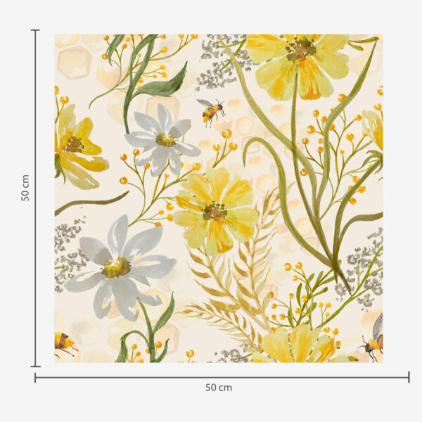 Wall Murals Bright floral composition in yellow color a00045 Wall Murals Bright floral composition in yellow color a00045