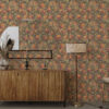 Wall Murals Bright twisted stems with leaves and flowers a00074