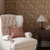Wall Murals Bright twisted stems with leaves and flowers a00074