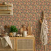Wall Murals Bright twisted stems with leaves and flowers a00074
