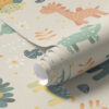 Wall Murals Children's dinosaurs in pastel colours on a light background a00125