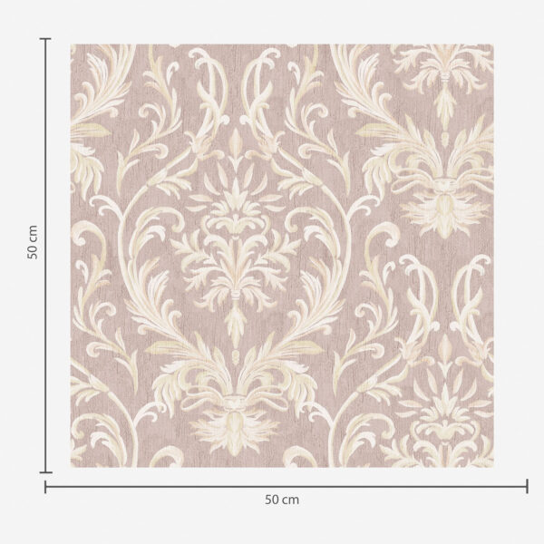 Wall Murals Classic damask on pink background, baroque pattern a00227 Wall Murals Classic damask on pink background, baroque pattern a00227