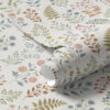 Wall Murals Colored plants on a white checkered background a00413