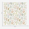 Wall Murals Colored plants on a white checkered background a00413
