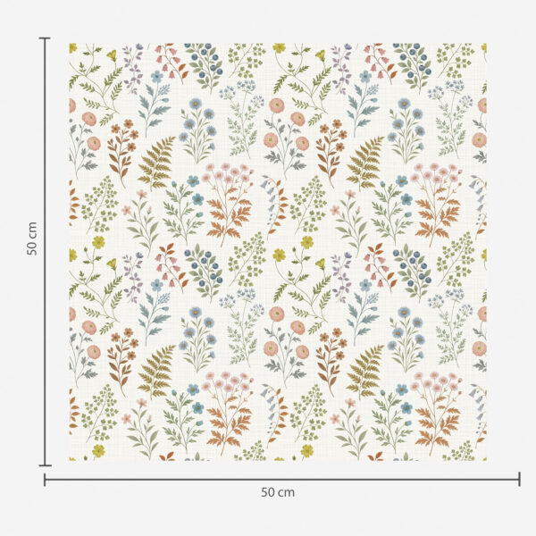 Wall Murals Colored plants on a white checkered background a00413 Wall Murals Colored plants on a white checkered background a00413