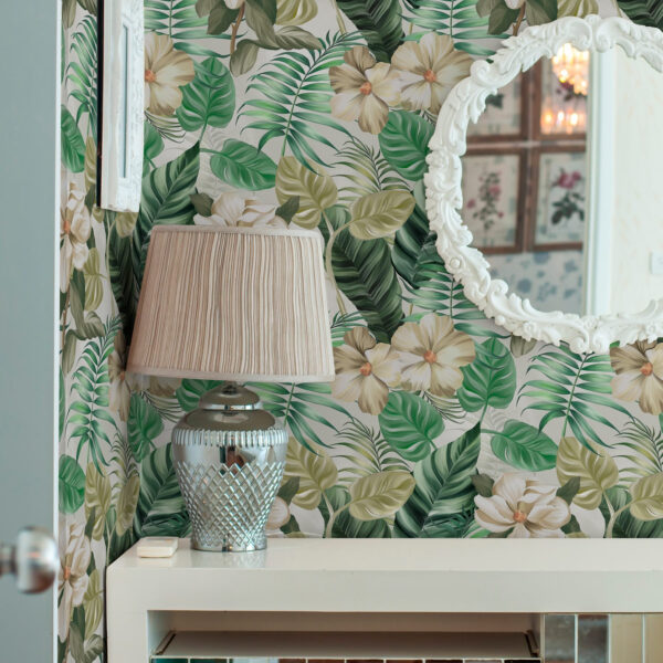 Wall Murals Composition of tropical flowers and leaves a00099 Wall Murals Composition of tropical flowers and leaves a00099
