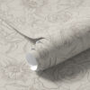 Wall Murals Contour flowers on a cream background, delicate floral pattern a00218
