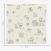 Wall Murals Cute forest scene with deer, rabbits and bees a00215