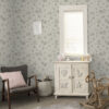 Wall Murals Cute forest scene with deer, rabbits and bees a00215