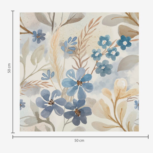 Wall Murals Delicate flowers and leaves in watercolor style a00042 Wall Murals Delicate flowers and leaves in watercolor style a00042