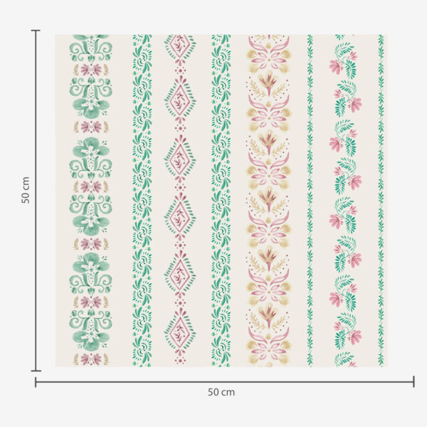 Wall Murals Delicate geometric ornament in watercolor style a00034 Wall Murals Delicate geometric ornament in watercolor style a00034