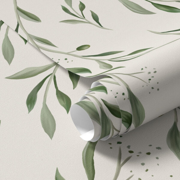 Wall Murals Delicate green olive branches a00030 Wall Murals Delicate green olive branches a00030
