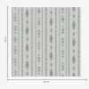 Wall Murals Ethnic motif with patterns in grey and mint colours a00138