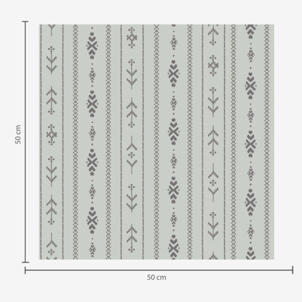 Wall Murals Ethnic motif with patterns in grey and mint colours a00138 Wall Murals Ethnic motif with patterns in grey and mint colours a00138
