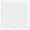 Wall Murals Fine blue line-art flowers on an off-white background a00576
