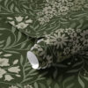 Wall Murals Floral symmetry with flowers on a dark background a00153