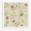 Wall Murals Flowers and red buds on a light background a00114