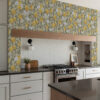 Wall Murals Flowers and yellow lemons a00023