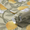 Wall Murals Flowers and yellow lemons a00023