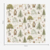 Wall Murals Forest animals in soft watercolor style, trees and mushrooms a00212