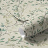 Wall Murals Gentle twisted twigs with leaves a00071
