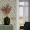 Wall Murals Gentle twisted twigs with leaves a00071