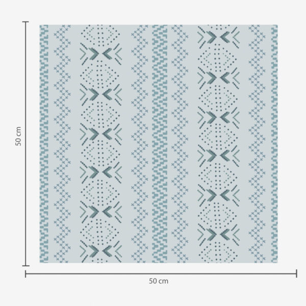 Wall Murals Geometry with Ukrainian embroidery on a blue background a00139 Wall Murals Geometry with Ukrainian embroidery on a blue background a00139
