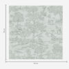 Wall Murals Green monochrome landscape with horses and cottages a00407