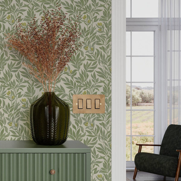 Wall Murals Green olive branches a00026 Wall Murals Green olive branches a00026