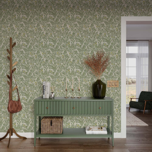 Wall Murals Green olive branches a00026
