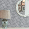 Wall Murals Light flowers on grey background a00129v1