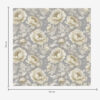 Wall Murals Lush peonies and leaves on a gray background a00403