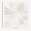 Wall Murals Minimalistic geometry in light cream palette a00189