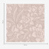 Wall Murals Monochrome floral design with daffodils on a cream background a00294