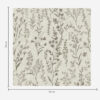 Wall Murals Monochrome meadow grasses in vintage style a00192