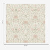 Wall Murals Morris style: peonies and grasses in soft beige-greens a00581