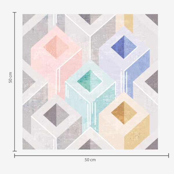 Wall Murals Multicolored parallelepipeds a00008 Wall Murals Multicolored parallelepipeds a00008