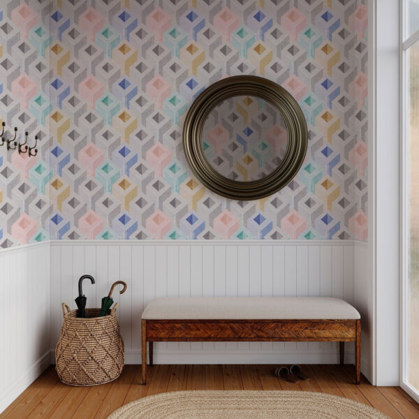Wall Murals Multicolored parallelepipeds a00008 Wall Murals Multicolored parallelepipeds a00008