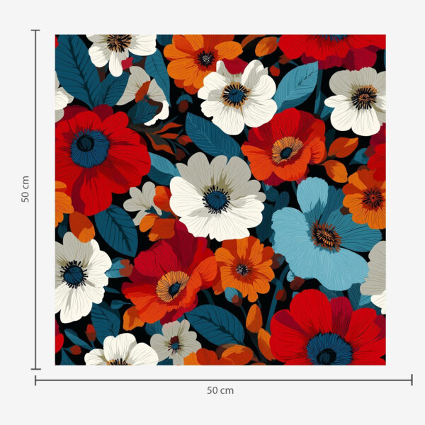 Wall Murals Multicoloured flowers a00542 Wall Murals Multicoloured flowers a00542