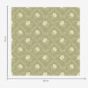 Wall Murals Olive trellis with cream flowers, retro ornament a00585