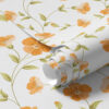 Wall Murals Orange flowers on white background a00015