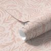 Wall Murals Pale pink floral elements on a pink background a00290